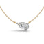 Avarta Jewellery Pear Cut 2 Carat Solitaire Pendant With chain and Lab Grown Diamond