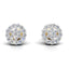 Avarta Gold HaloFlare Stud Earrings With Lab Diamonds