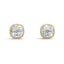 Avarta Latest Design Elegant Moissanite 1.50 Ct Cushion Halo Solitaire Studs