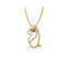 Avarta Cat Pendant in Gold with Diamonds | Cute & Elegant Design