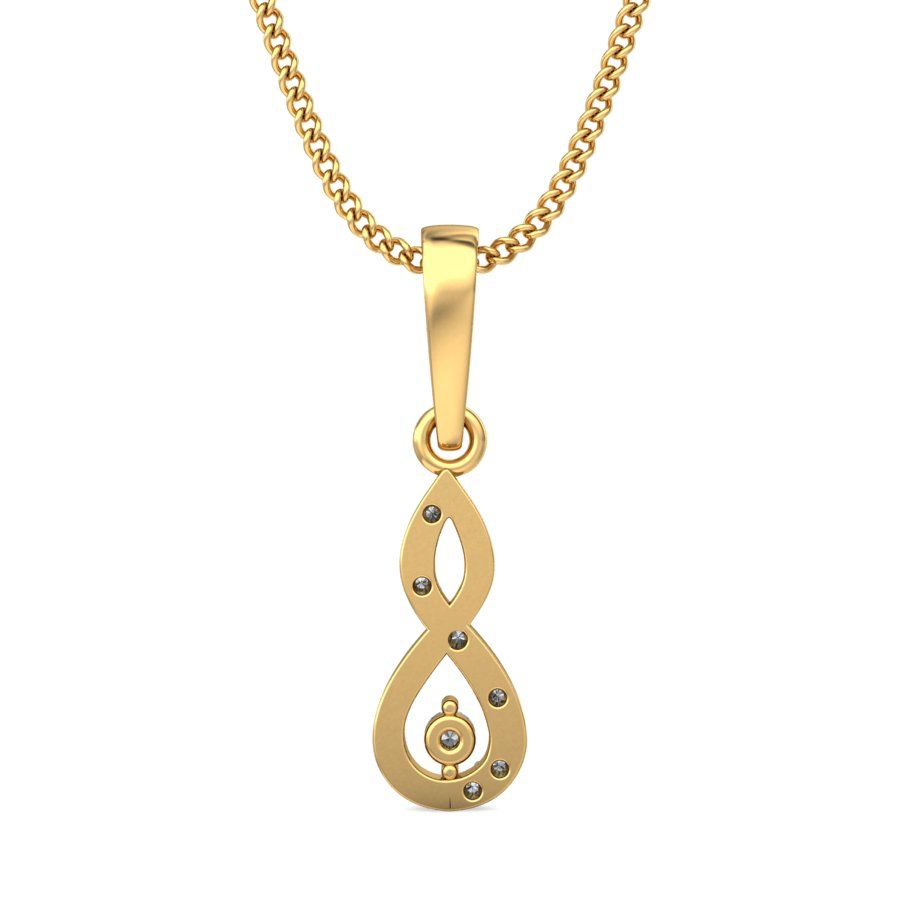 Avarta Jewellery Infinity Pendant With Lab Grown Diamond