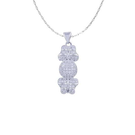 Avarta Jewellery Sterling Silver Butterfly Pendant Set With Chain