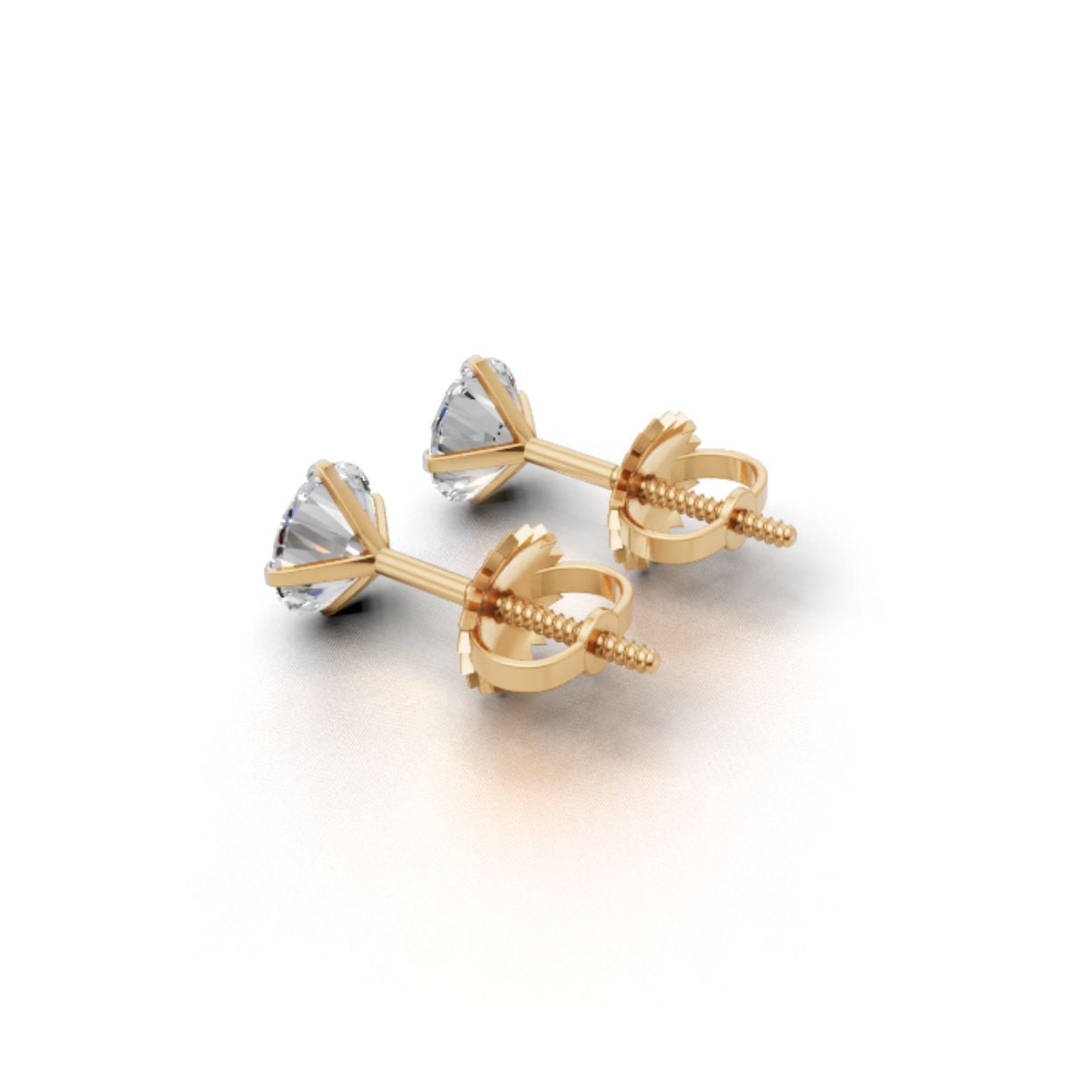 Trending 14K & 18K Gold 25 Cents Each Lab Grown Diamond Solitaire Stud Earring by Avarta Jewellery