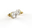 Avarta Jewellery Gold 3 Carat Lab Diamond Solitaire Studs Earrings