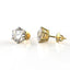 Avarta 14k Gold 2 Carat Each Moissanite Solitaire Studs Earring