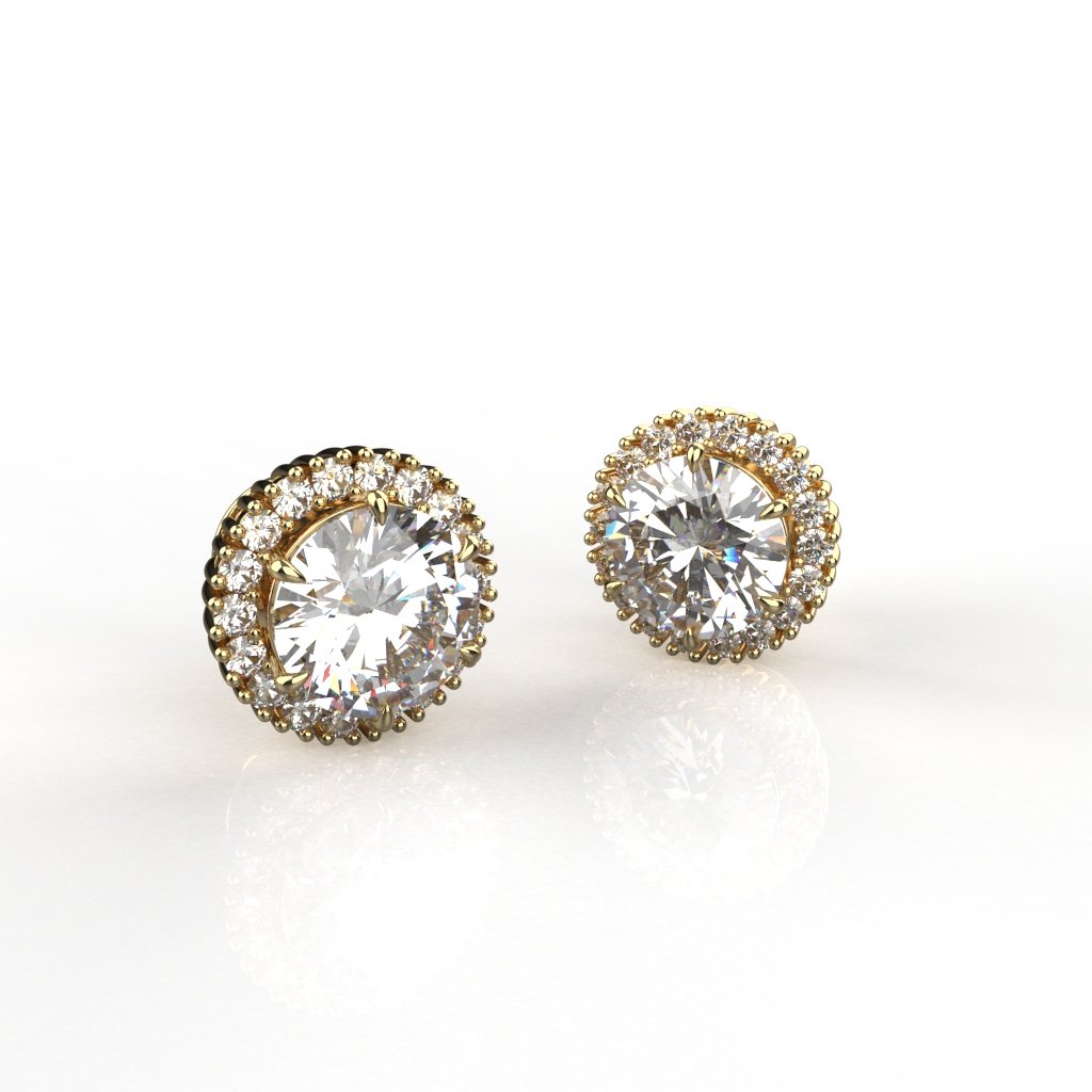 Avarta Jewellery 18k Gold Jacket Earrings Girls & Women