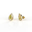 18k Gold 1.30 Carat Each Yellow Moissanite Studs Earring