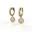 Avarta 18k Gold Moissanite Bali Dangler