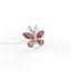 Avarta Jewellery Sterling Silver Red Butterfly Pendant for Kids, Girls & Women