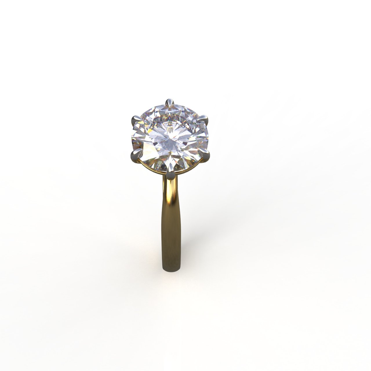 Avarta Jewellery 14k Gold 2 Carat Moissanite Ring