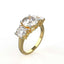 Avarta Jewellery 18k Gold 2.50 Carat Moissanite Solitaire Cocktail Ring
