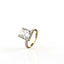 Avarta Jewellery 18k Gold 3 Carat Solitaire Moissanite Cocktail Ring