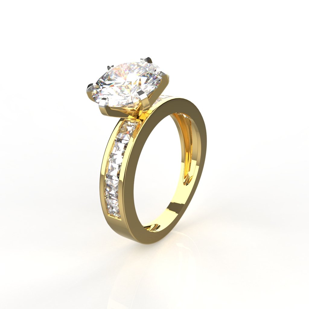 Princess Cut How Much Is A Moissanite Engagement Ring Princess Cut Moissanite Diamond 14K Gold Engagement Ring Center: 15