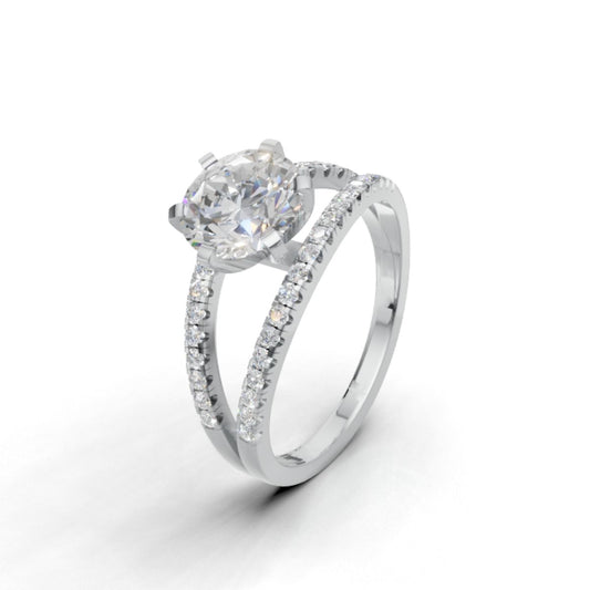Avarta Jewellery Bridal Solitaire Lab Diamond Ring