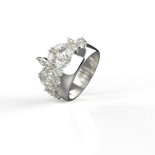 Avarta Jewellery Sterling Silver Crown Ring