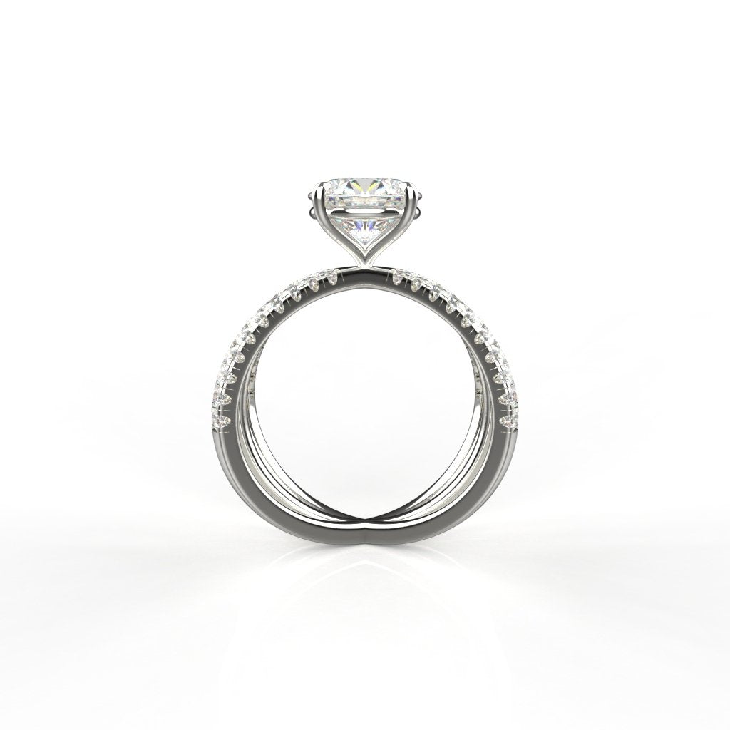 1.50 Cttw White Gold Solitaire Ring | 14K and 18K 80 Cents Round Lab Grown Diamond Ring