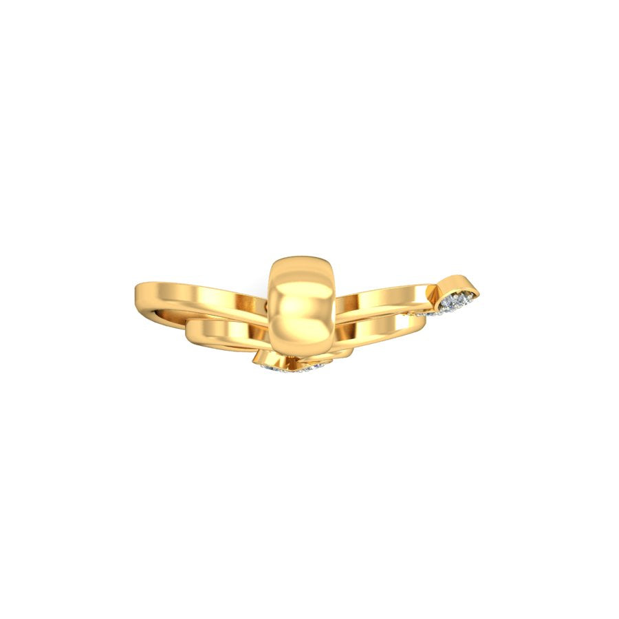 Radiance of Four Hearts, Lab Grown Diamond Quad Heart Pendant in 9K/14K/18K Gold | Elegant Love & Sparkle Necklace
