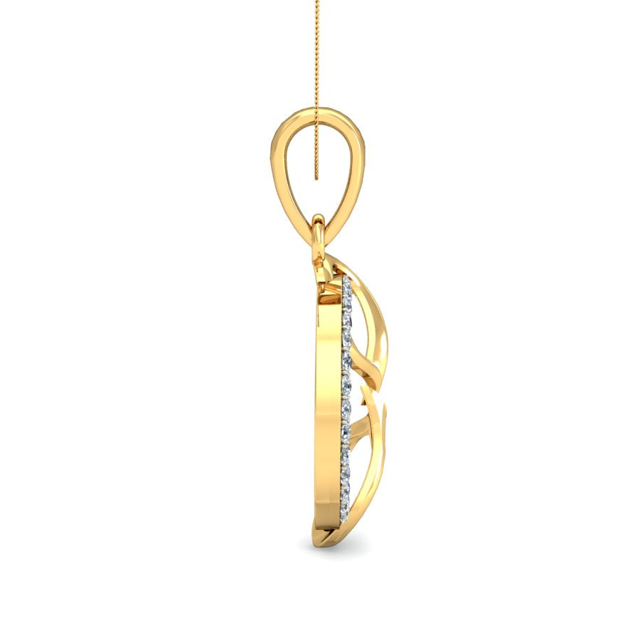 Twinkling Star Lab Grown Diamond Pendant, Radiant Gold Necklace in 9K/14K/18K Gold | Dazzling Sparkle Jewelry