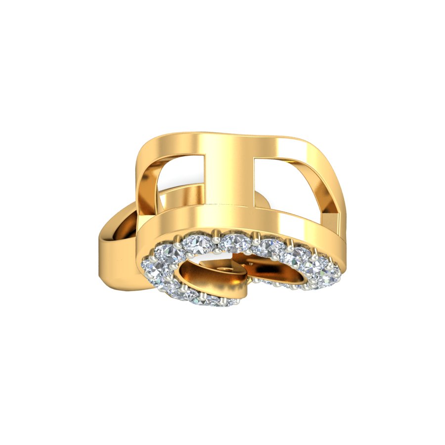 Infinite Twist Diamond Pendant, Lab Grown Diamond Infinity Necklace in 9K/14K/18K Gold | Handmade Designer Love & Eternity Jewelry