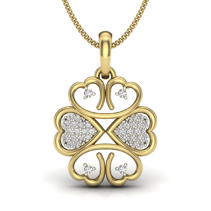 Dream Radiance | 9K-14K-18K Gold Diamond Pendant