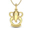 Avarta Jewellery Gold Lord Ganesha Diamond Pendant