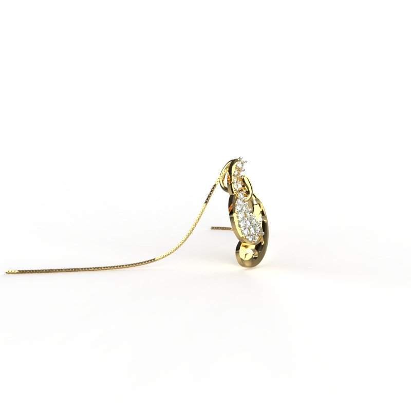 Avarta Jewellery 18k Gold Ravishing Pendant For Girls & Women