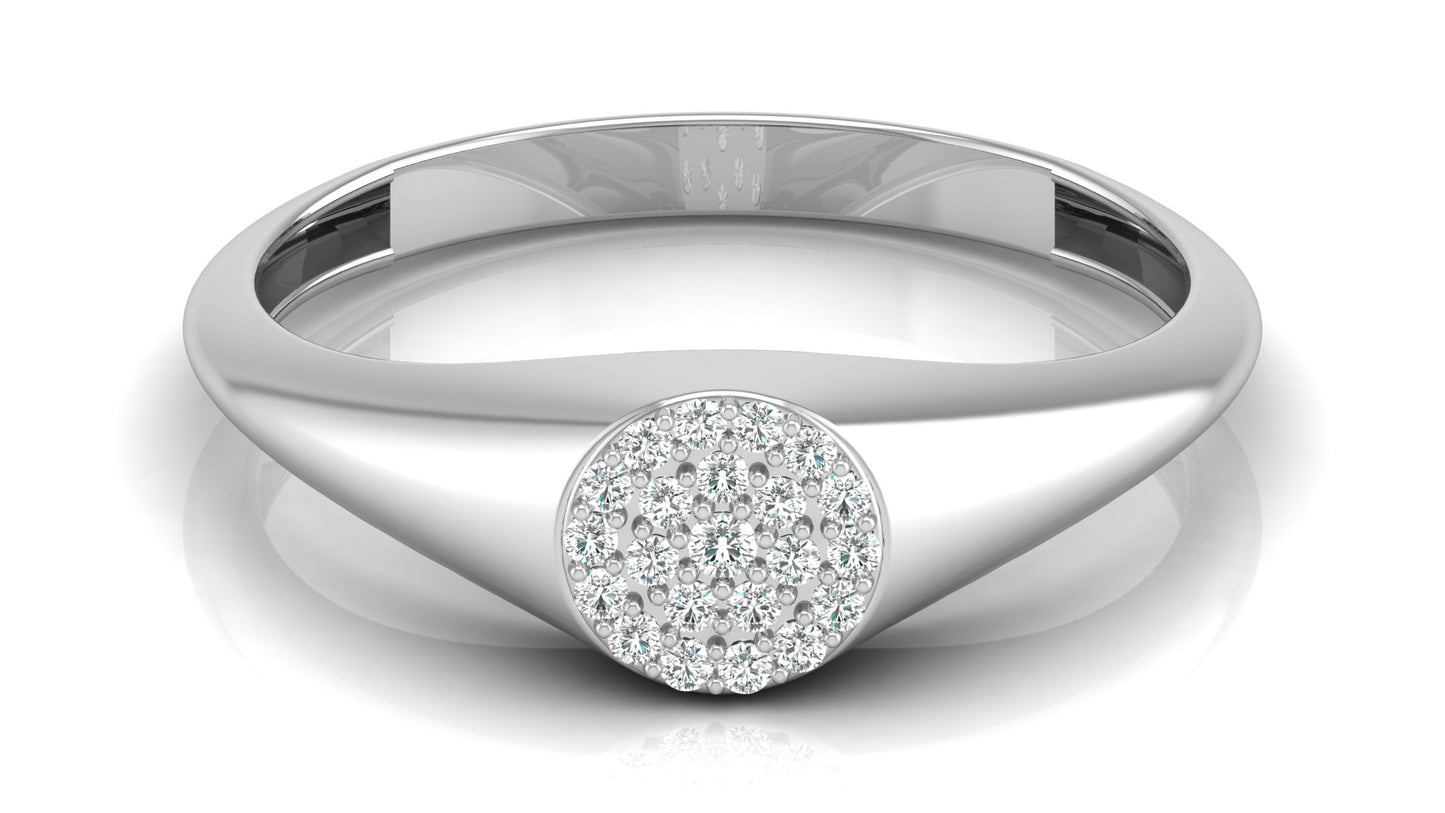 Cluster Diamond Ring in 9K | 14K | 18K BIS Hallmarked Yellow, Rose & White Gold with Certified Lab Grown Diamonds Handcrafted Designer Jewellery by Avarta