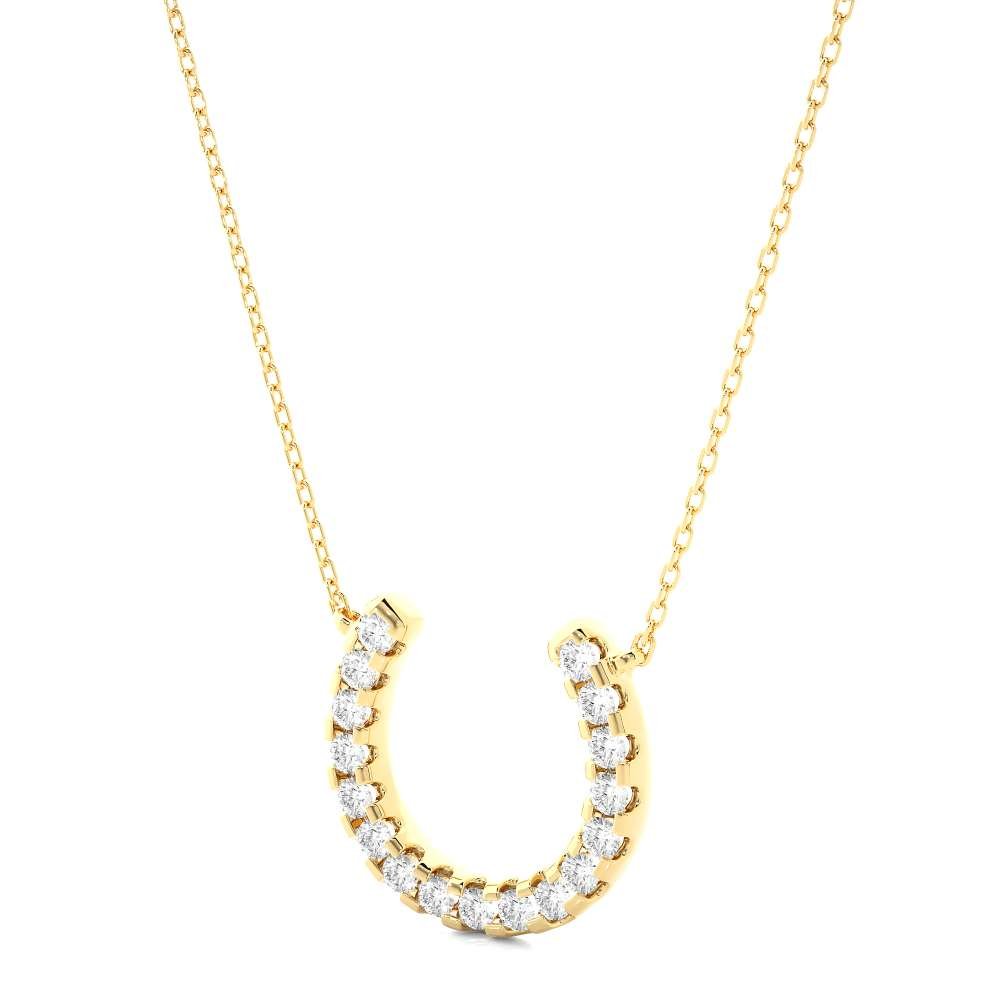 Avarta Jewellery 18k Gold Horseshoe Diamond Pendant