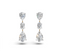 Avarta Triple Drop Gold Moissanite Earrings For Girls and Women