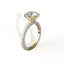 Avarta 14k Gold 2 Carat Solitaire Moissanite Cocktail Ring