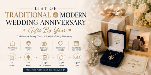 List Of Traditional & Modern Wedding Anniversary Gifts By Year