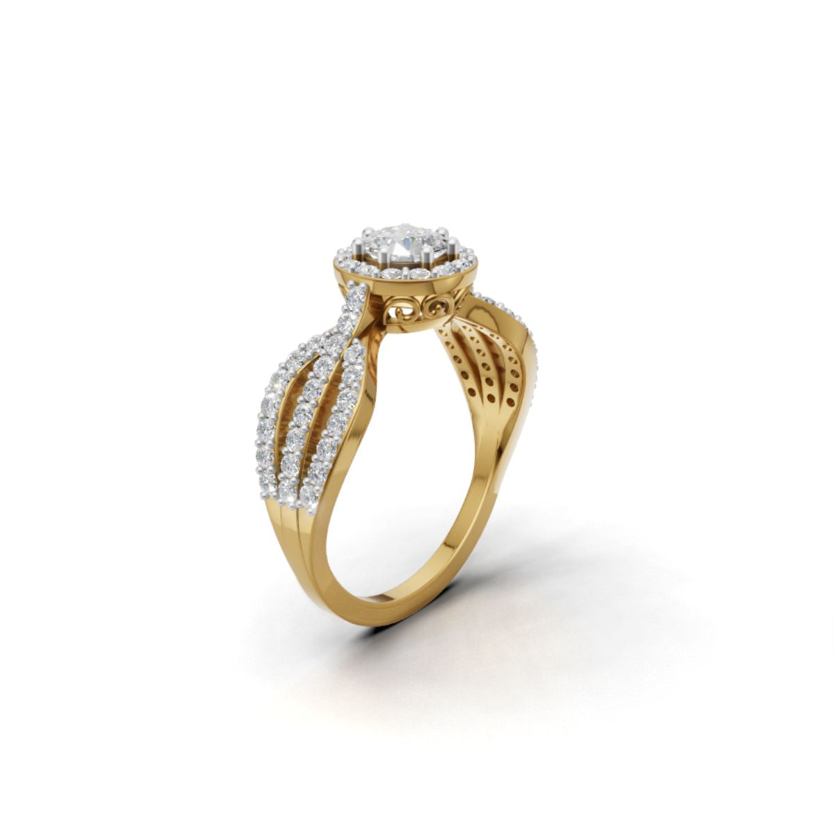 Avarta Glamour Gold Lab Diamond Ring