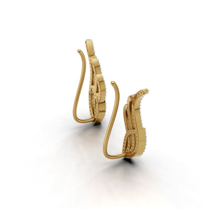 Avarta Jewellery Allure Gold Diamond Earrings For Girls & Women