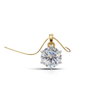 Avarta Jewellery Sterling Silver Solitaire Pendant For Girls & Women