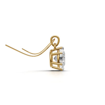 Avarta Jewellery Sterling Silver Solitaire Pendant For Girls & Women