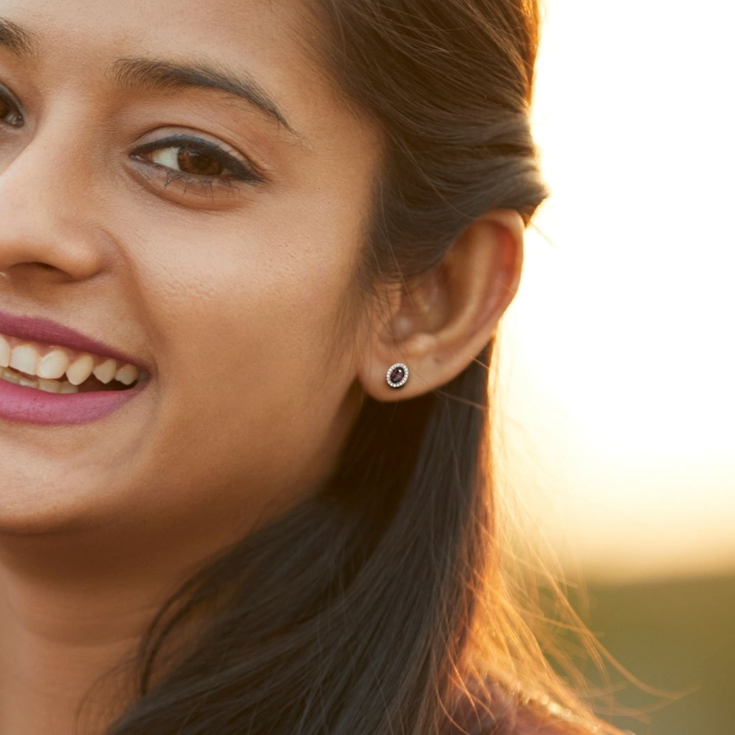 Avarta 18k Gold 1.10 Carat Each Ruby Studs