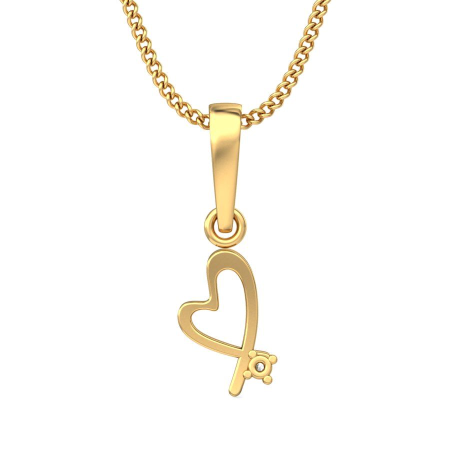 Avarta Jewellery Heart Pendant With Lab Grown Diamond