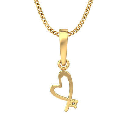 Avarta Jewellery Heart Pendant With Lab Grown Diamond