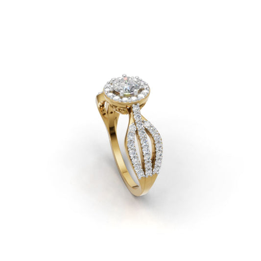 Avarta Glamour Gold Lab Diamond Ring