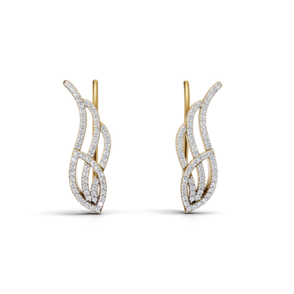 Avarta Jewellery Allure Gold Diamond Earrings For Girls & Women Main image