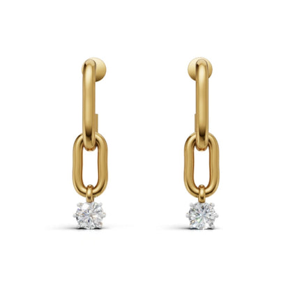 Avarta Sterling Silver Constella Drop Earring With Gold Plating