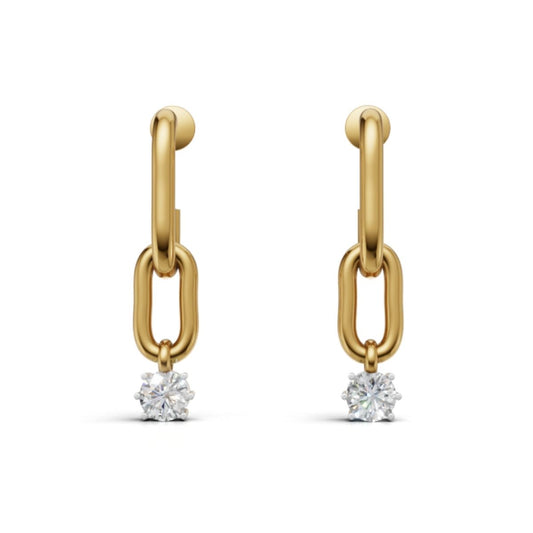Avarta Sterling Silver Constella Drop Earring With Gold Plating