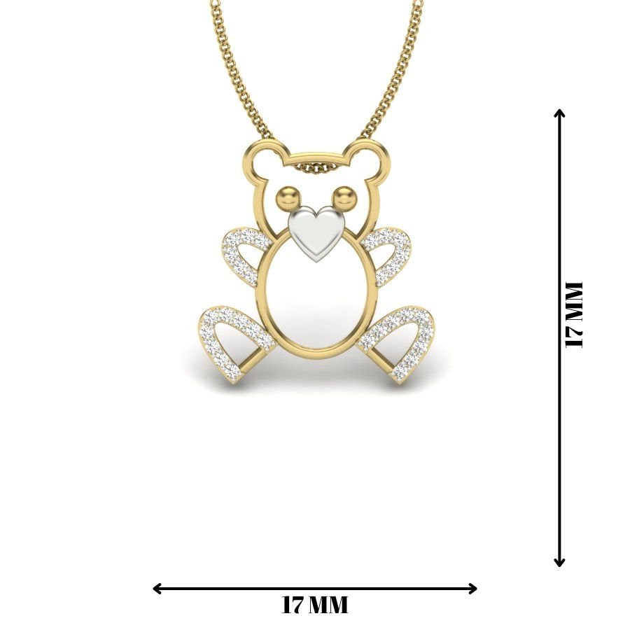 Avarta Jewellery Little Teddy Lab Grown Diamond Pendant Secondary image