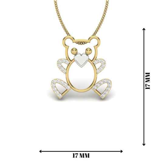 Avarta Jewellery Little Teddy Lab Grown Diamond Pendant