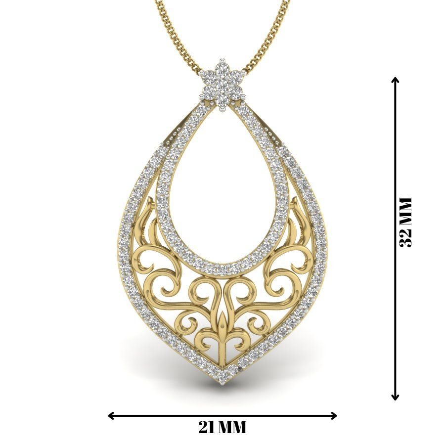 Avarta Jewellery Precisee Lab Grown Diamond Pendant
