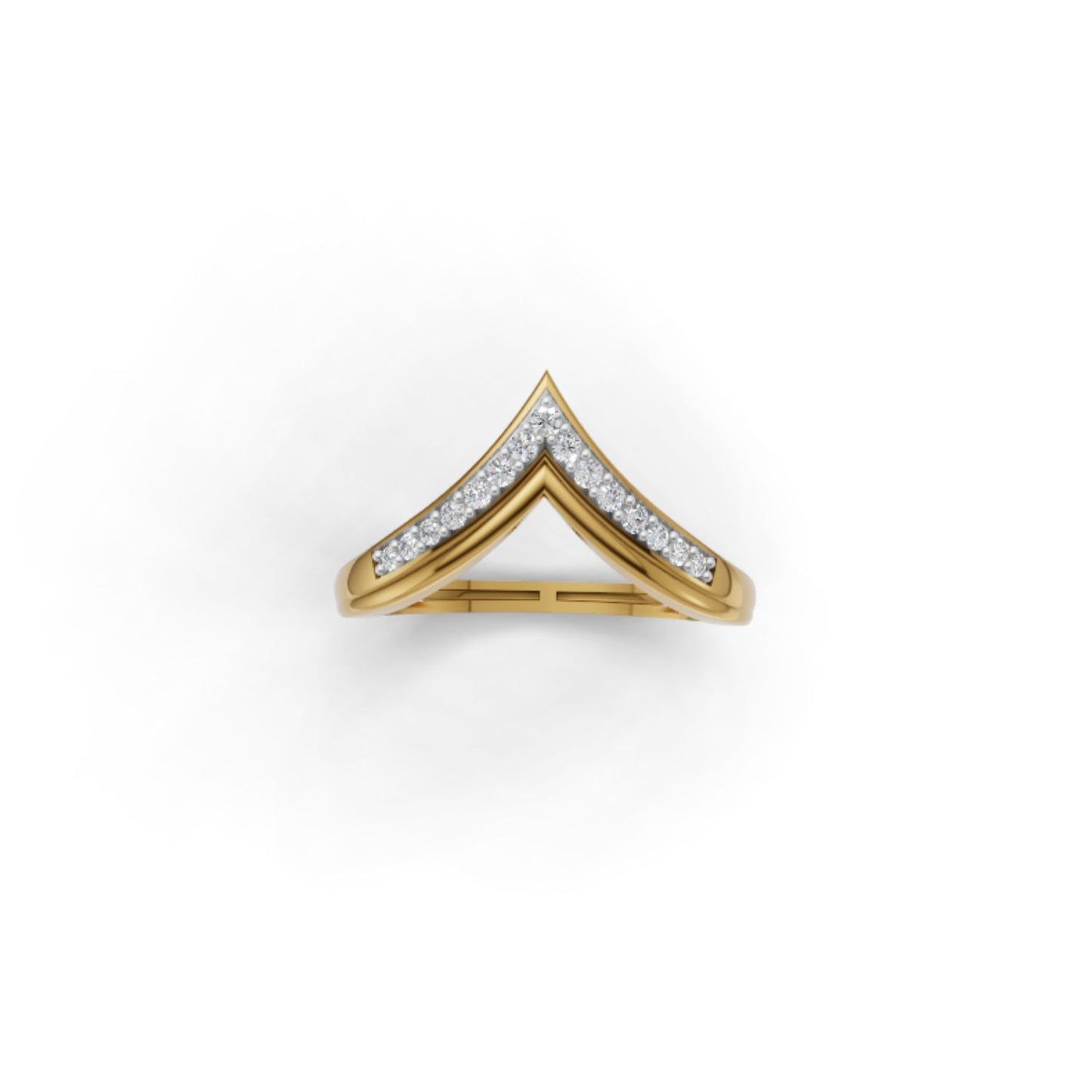 Avarta Shimmering Gold Lab Diamond Ring