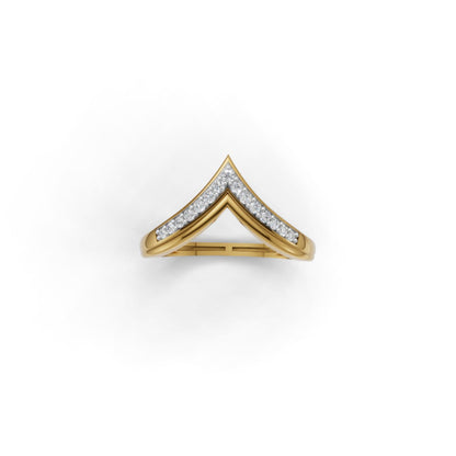 Avarta Shimmering Gold Lab Diamond Ring