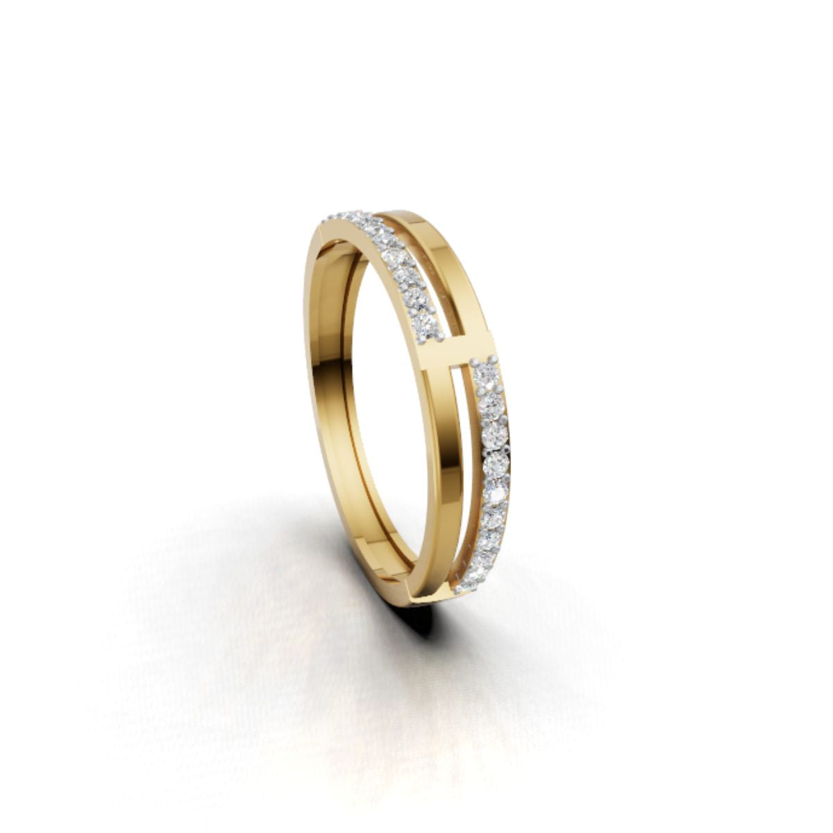 Avarta Jewellery Gold Alluring Lab Grown Diamond Ring
