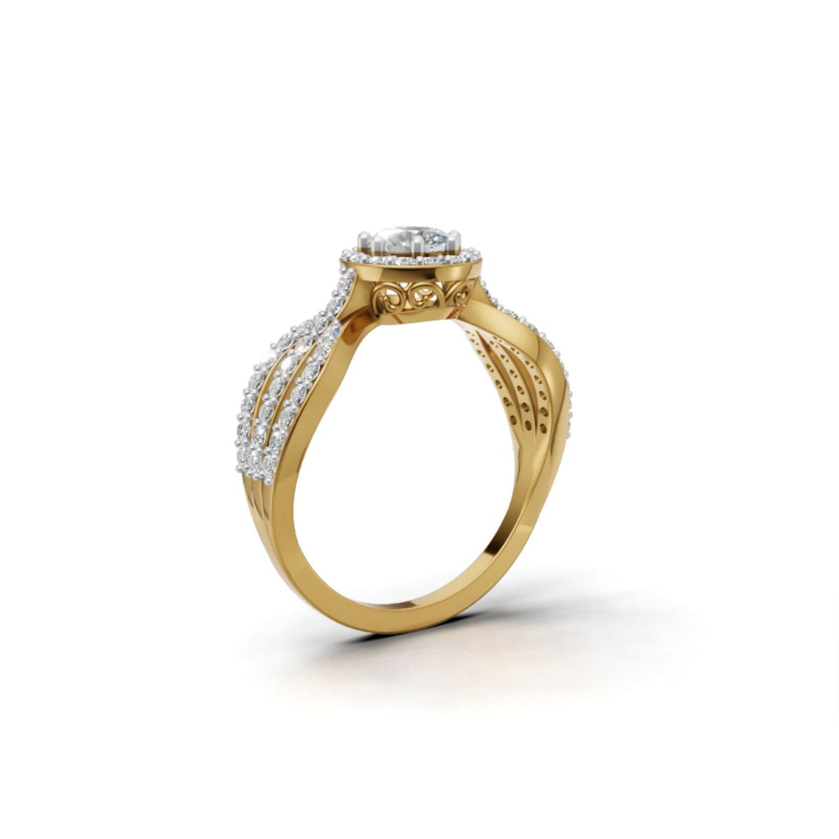 Avarta Glamour Gold Lab Diamond Ring