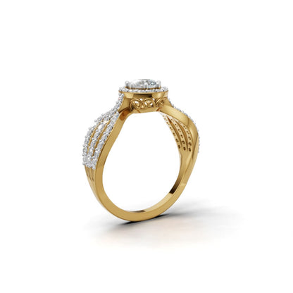 Avarta Glamour Gold Lab Diamond Ring